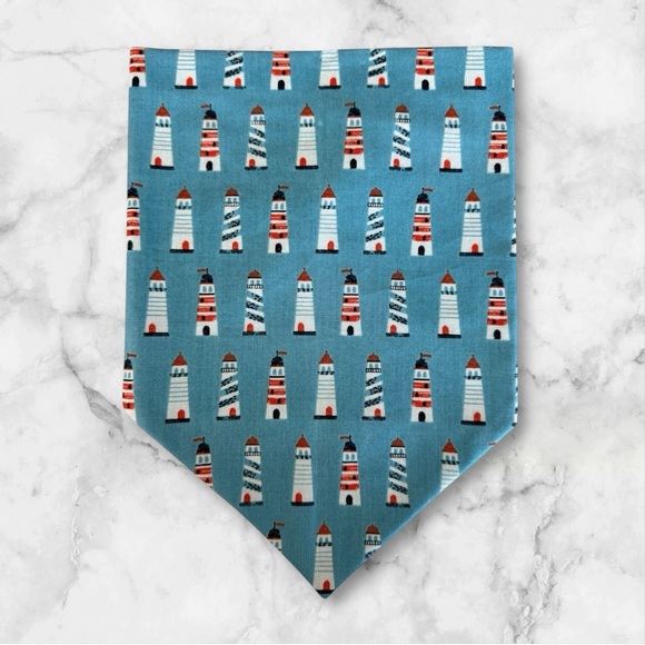 DOG Bandana - Lighthouses - Size L Large - Picture 1 of 1